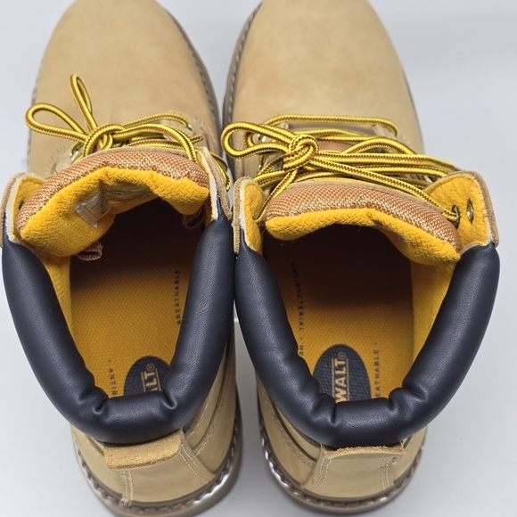 DeWALT Hancock Men’s Size 10.5M S3 Honey Safety Steel Toe Leather Ankle Boot New - Picture 9 of 11